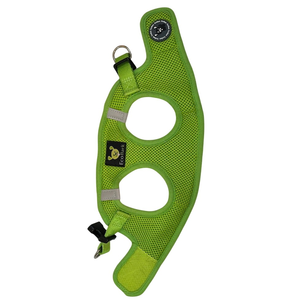 EcoBark Dog Harness Small Green Mesh Padded Comfort Step-In Adjustable Pet Vest - Picture 4 of 7